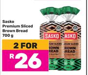 Sasko Premium Sliced Brown Bread-For 2 x 700g