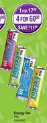 PVM Energy Bar Assorted-For 4 x 45g