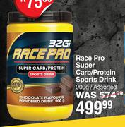 32Gi Race Pro Super Carb/Protein Sports Drink Assorted-900g