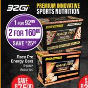 32Gi Race Pro Energy Bars Assorted-For 1 x 5's Pack