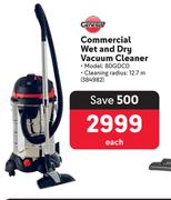 Genesis Commercial Wet & Dry Vacuum Cleaner 80GDCO