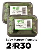 Baby Marrow Punnets-For 2