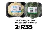 Cauliflower, Broccoli Or Caulibroc Punnets-For 2