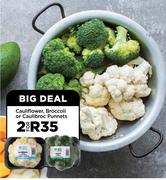 Cauliflower, Broccoli Or Caulibroc Punnets-For 2