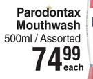 Parodontax Mouthwash Assorted-500ml 
