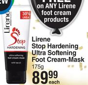Lirene Stop Hardening Ultra Softening Foot Cream Mask-175g Each