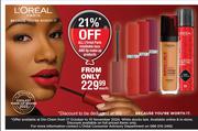 L'Oreal Paris Infaillable Face & Lip Make Up Products-Each
