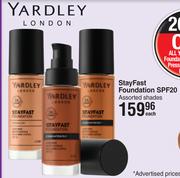 Yardley StayFast Foundation SPF20-Each