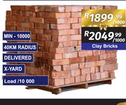 Clay Bricks-Per 1000