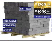 Cement Bricks-Per 1000