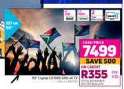 Samsung 50"(127cm) Crystal CU7000 UHD 4K TV