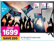 Telefunken 32"(81cm) HD LED TV TLEDD-32HD