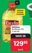 Excella Sunflower Oil-5L Each