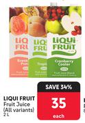 Liqui Fruit Fruit Juice (All Variants)-2L Each