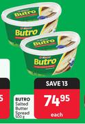 Butro Salted Butter Spread-500g Each