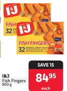 I & J Fish Fingers-800g Each