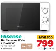 Hisense 20Ltr Microwave White Oven H20MOWS10