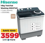 Hisense 14Kg Twintub Washing Machine WSCF143