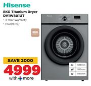 Hisense 8Kg Titanium Dryer DVTW801UT