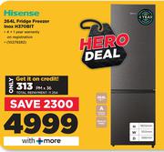 Hisense 264Ltr Fridge Freezer Inox H370BIT