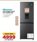 Hisense 222Ltr Fridge Freezer Inox H310BIT-WD