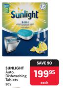 Sunlight Auto Dishwashing Tablets-90's Each