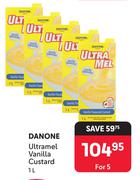 Danone Ultramel Vanilla Custard-For 5 x 1L