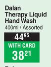 Dalan Therapy Liquid Hand Wash Assorted-400ml