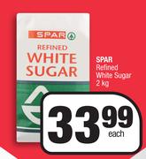 Spar Refined White Sugar-2kg Each