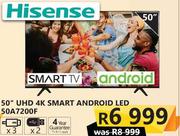 Hisense 50" UHD 4K Smart Android LED 50A7200F