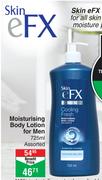 Skin eFX Moisturising Body Lotion For Men Assorted-725ml