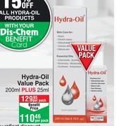 Hydra Oil Value Pack 200ml +25ml-Per Pack