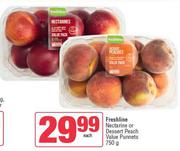 Freshline Nectarine Or Desert Peach Value Punnets-750g Each