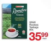 Spar Rooibos Teabags-80's Each