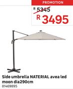 Naterial Side Umbrella Avea Led Moon Dia 290cm