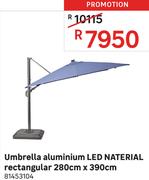 Naterial Umbrella Aluminium LED Rectangular 280cm x 390cm