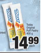 Today Original Puff Pastry-400g Each
