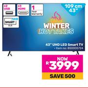 JVC 109cm (43") UHD LED Smart TV