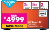 Samsung 109cm (43") Smart TV T5300