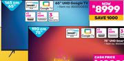 Skyworth 165cm (65") UHD Google TV 