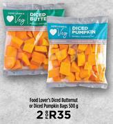 Food Lover's Diced Butternut Or Diced Pumpkin Bags-For 2 x 500g