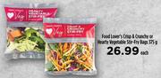 Food Lover's Crisp & Crunchy Or Hearty Vegetable Stir Fry Bags-375g Each