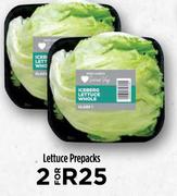 Lettuce Prepacks-For 2