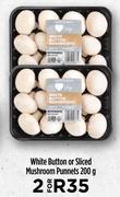 White Button Sliced Mushroom Punnets-For 2 x 200g