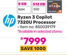 HP Ryzen 3 Copilot 7320U Processor 850039179