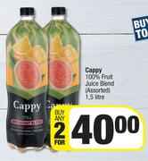 Cappy 100% Fruit Juice Blend (Assorted)-For 2 x 1.5L