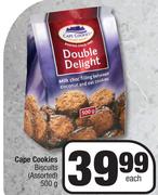 Cape Cookies Biscuits (Assorted)-500g Each