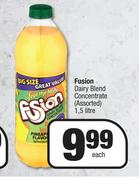 Fusion Dairy Blend Concentrate (Assorted)-1.5L Each