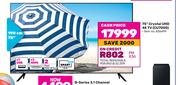 Samsung 75"(190cm) Crystal UHD 4K TV CU7000