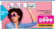 Samsung 43"(109cm) AU7000 UHD 4K Smart TV